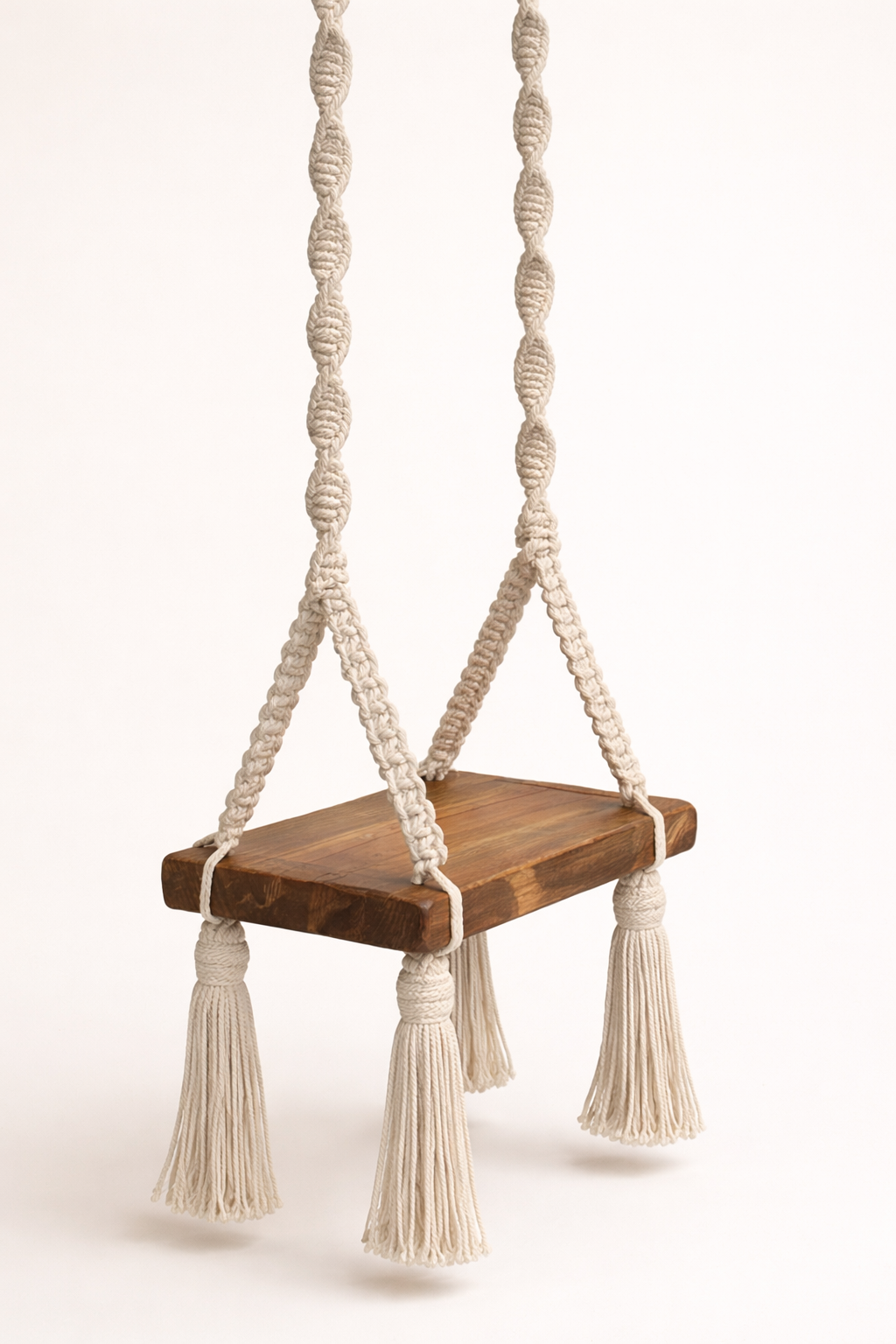 Wooden Macramé Swing