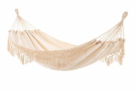 Laying Hammock with Fringe Detail